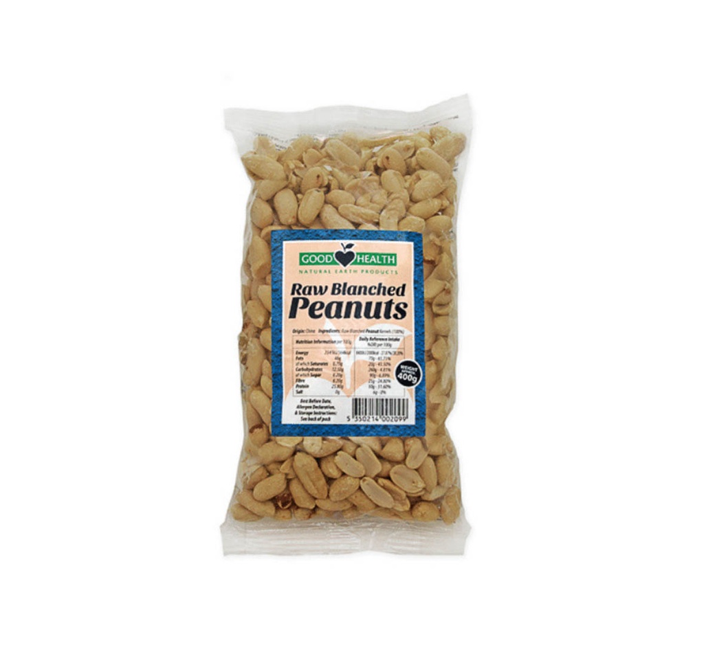 Good Health Raw Blanched Peanuts 400g