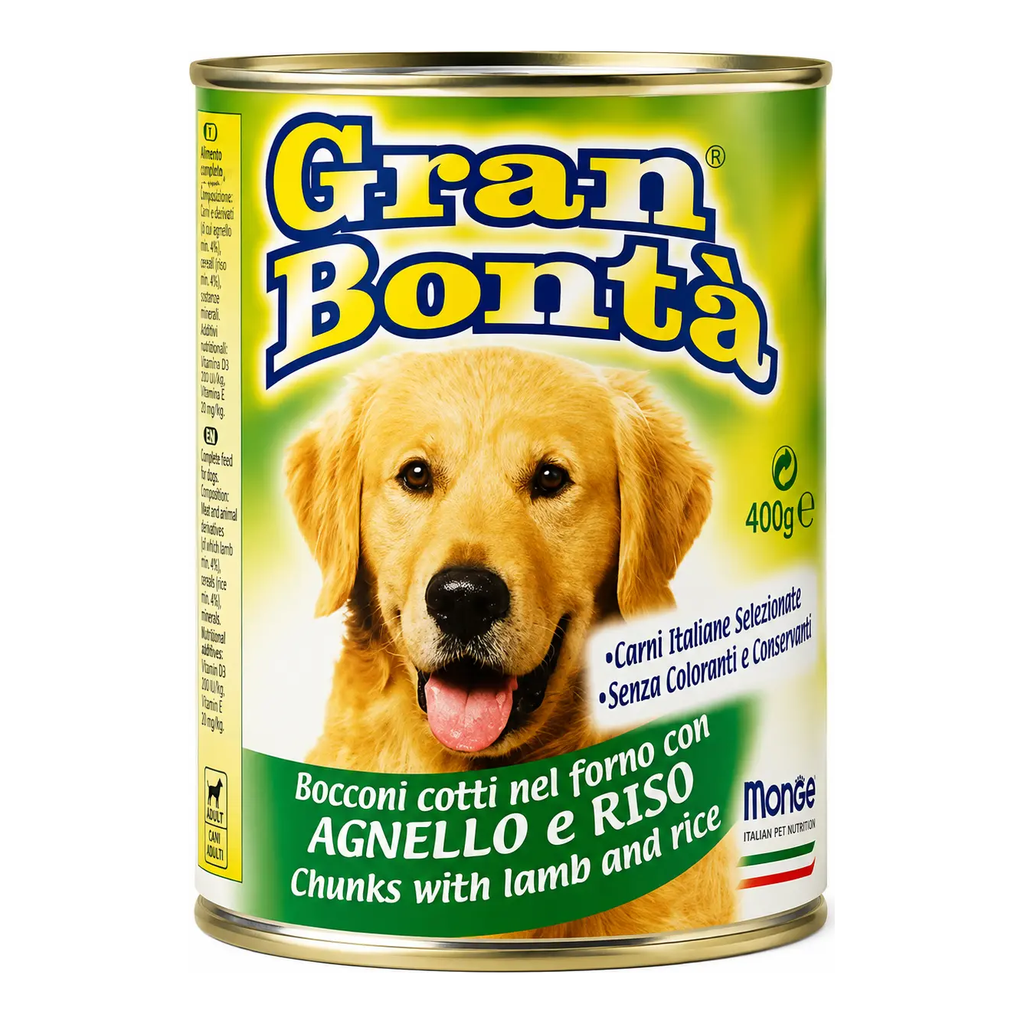 Gran Bonta Dog Lamb & Rice Chunks 400g