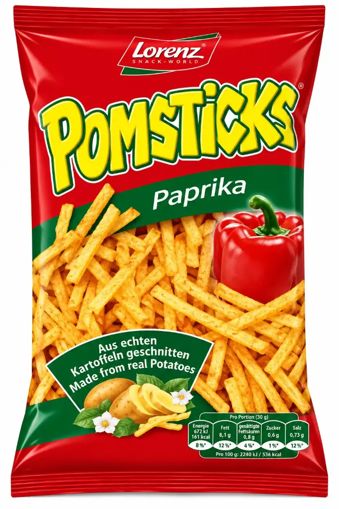 Lorenz Pomsticks Paprika 100g 