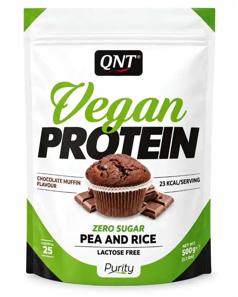 Qnt Vegan Protein Powder Chocolate 500G