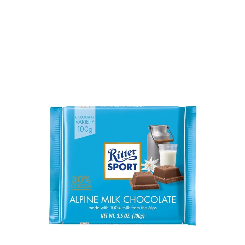 Ritter Sport Alpine Milk Chocolate 100g