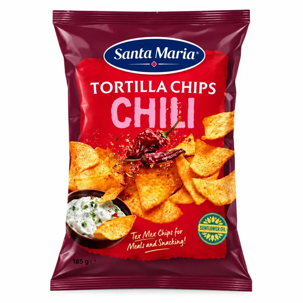 Santa Maria Tortilla Chips Chili 185g
