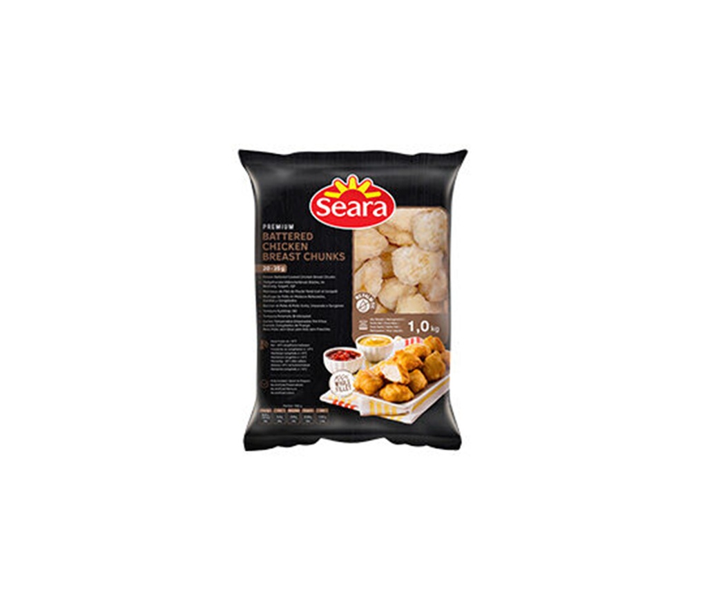 Seara Battered Chicken Breast Chunks 1Kg