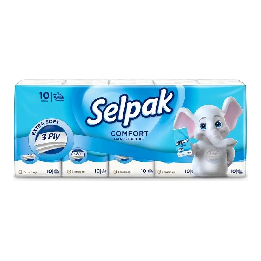 Selpak Comfort Handkerchief, Pack Of 10