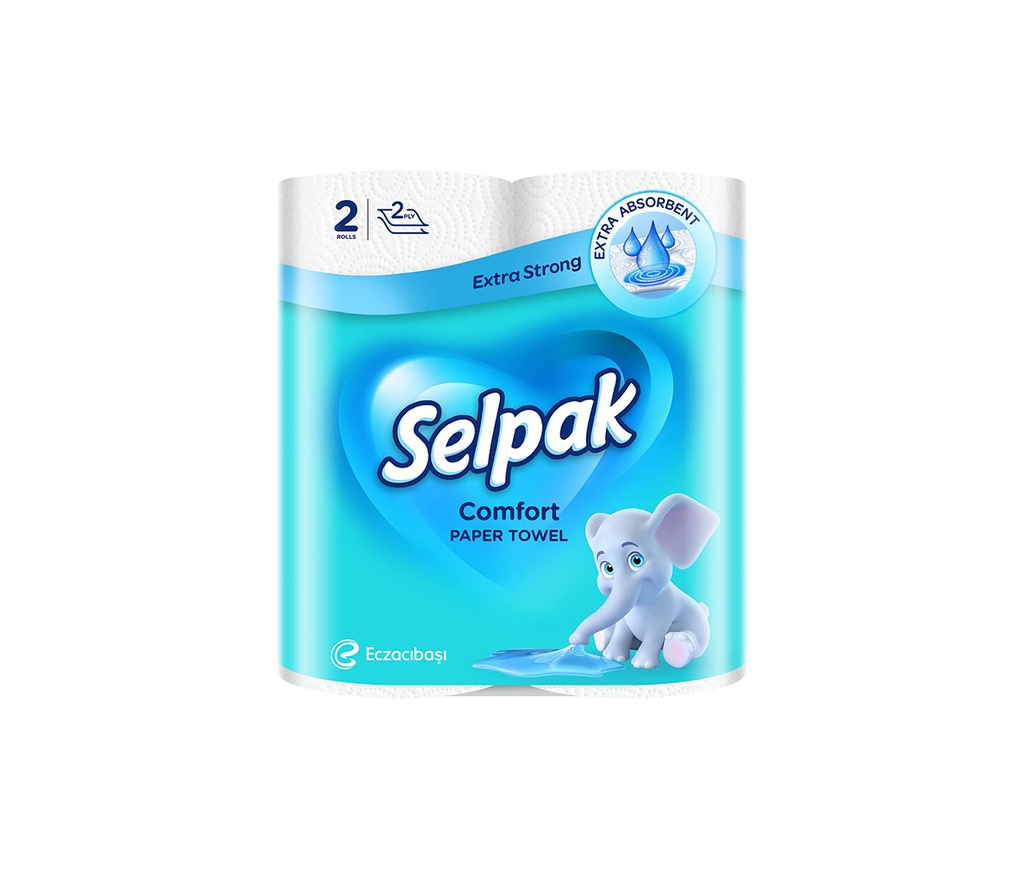 Selpak Comfort Paper Towel 2-Ply Pack Of 2