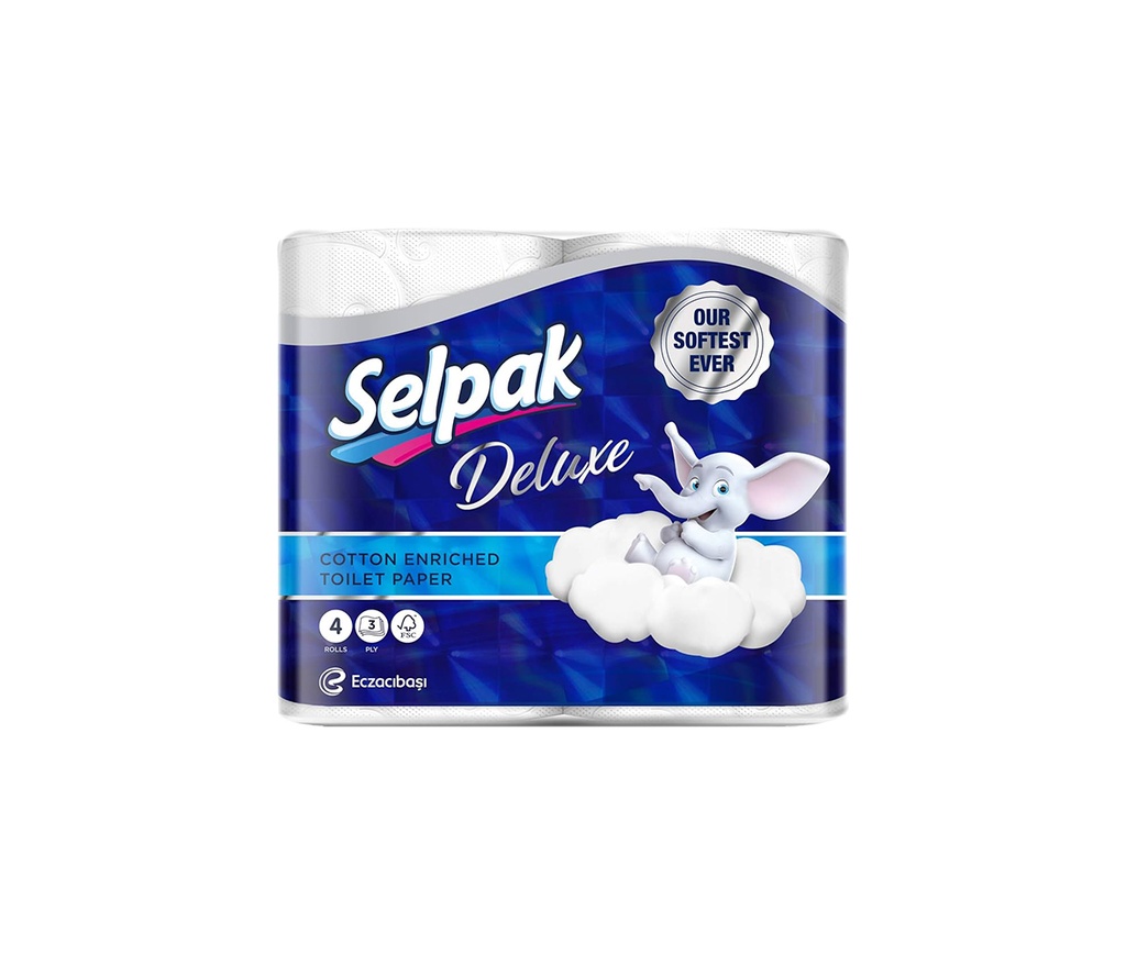 Selpak Deluxe 150 Sheets Pack Of 4