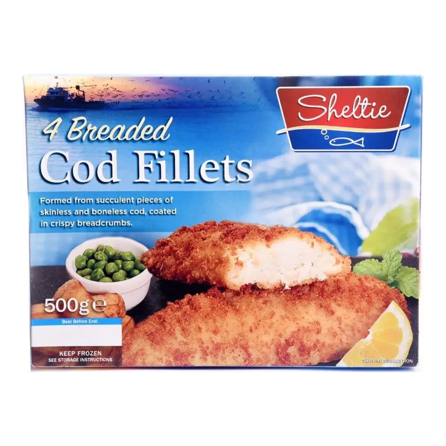 Sheltie 6 Crispy Battered Cod Portions 540g