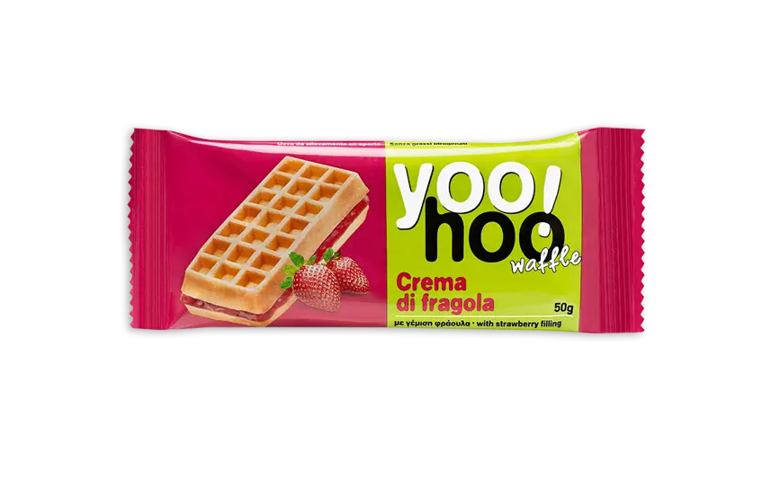 Yoo Hoo Waffles With Strawberry 50g