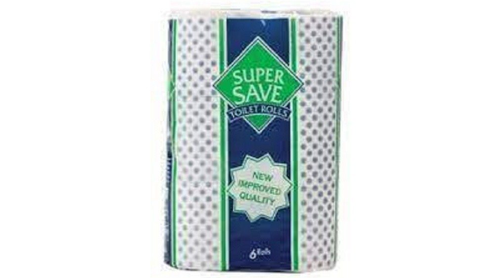 Super Save Toilet Rolls Pack Of 6