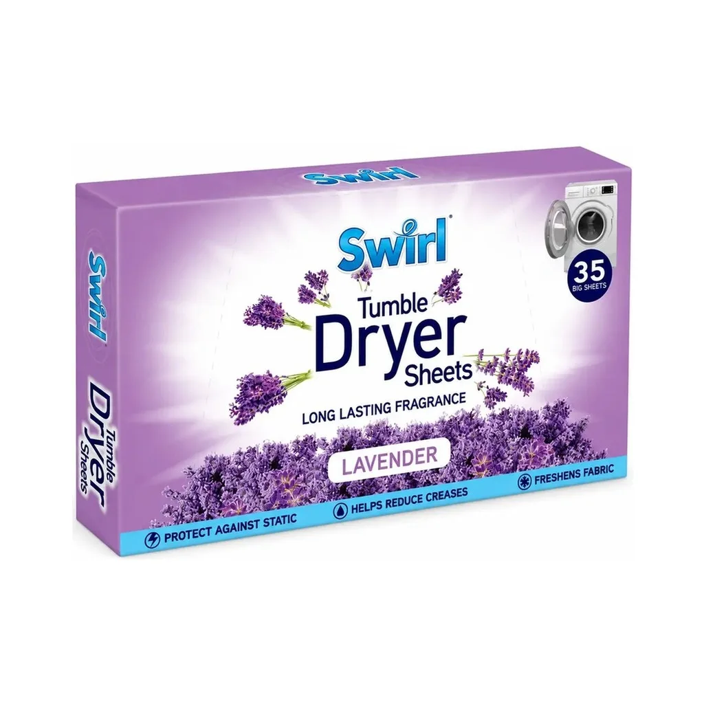 Swirl Tumble Dryer Sheets Lavender