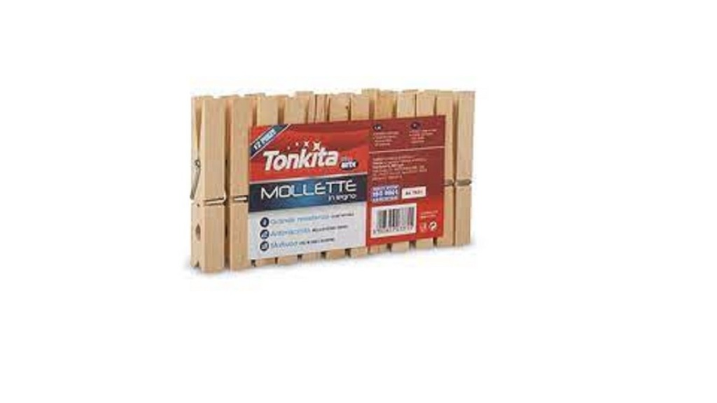 Tonkita Arix Mollette 12 Pinze