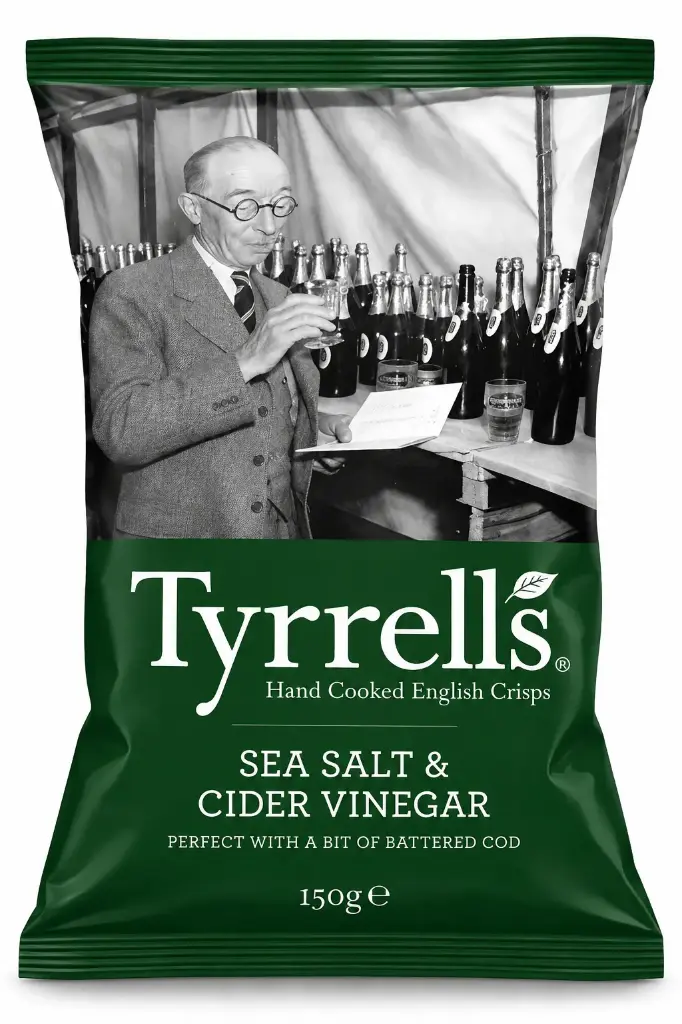 Tyrrells Sea Salt & Cider Vinegar Crisps 150g