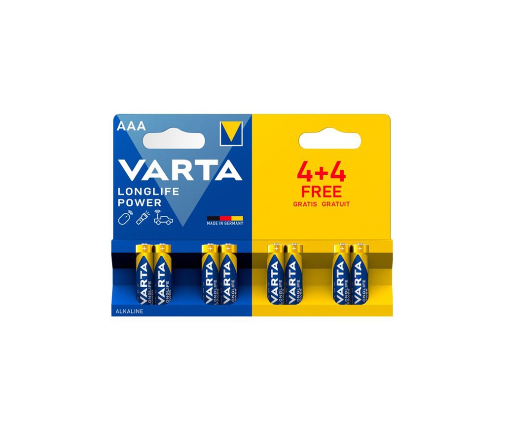 Varta Aaa Longlife Power 8+4 Free