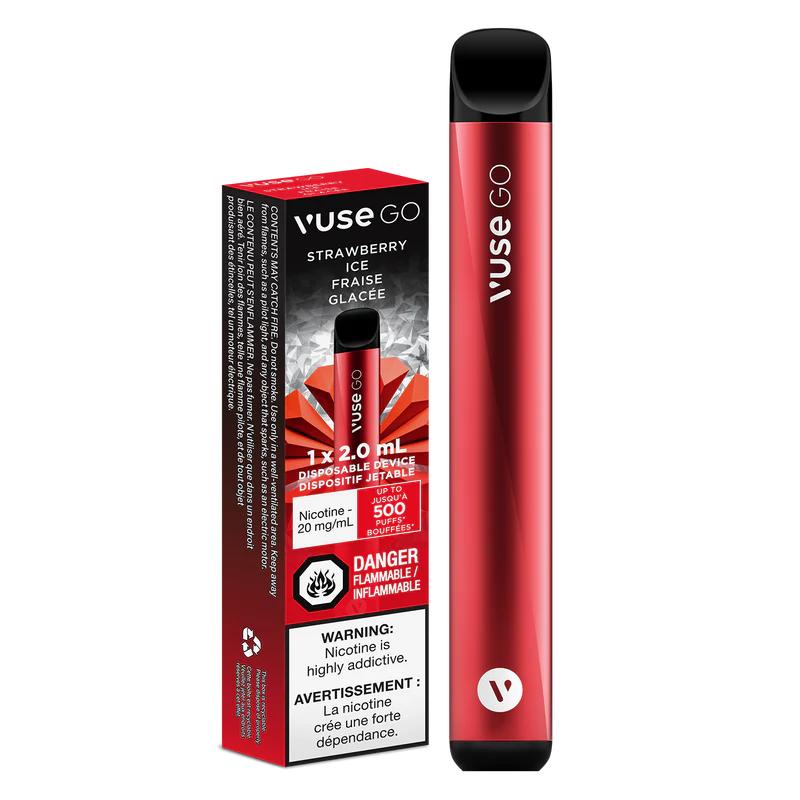 Vuse Go 800 Zero Nicotine Strawberry Ice