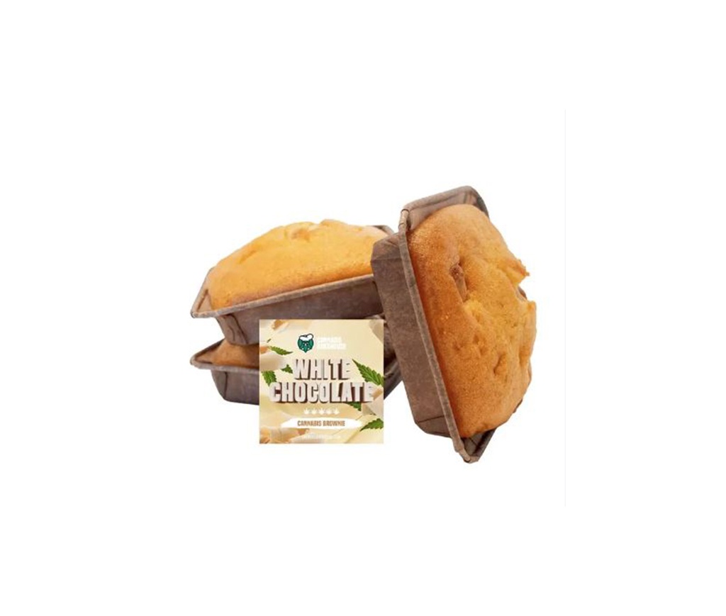 White Chocolate Cannabis Brownie