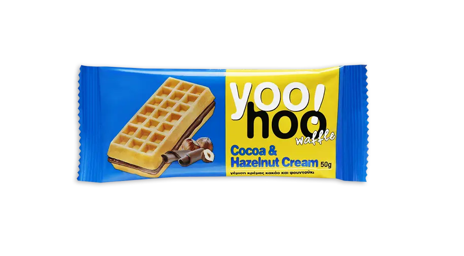 Yoo Hoo Waffles Choc & Hazelnut 50g