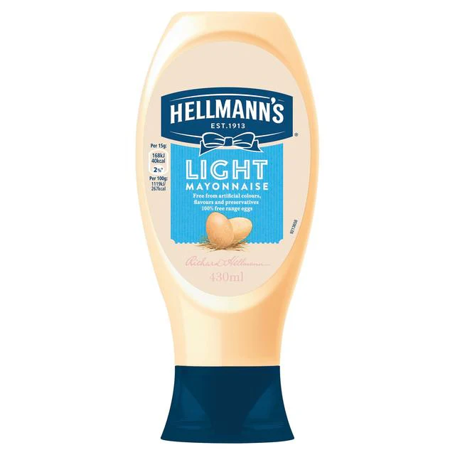 Hellmann'S Light Mayonnaise 430ml