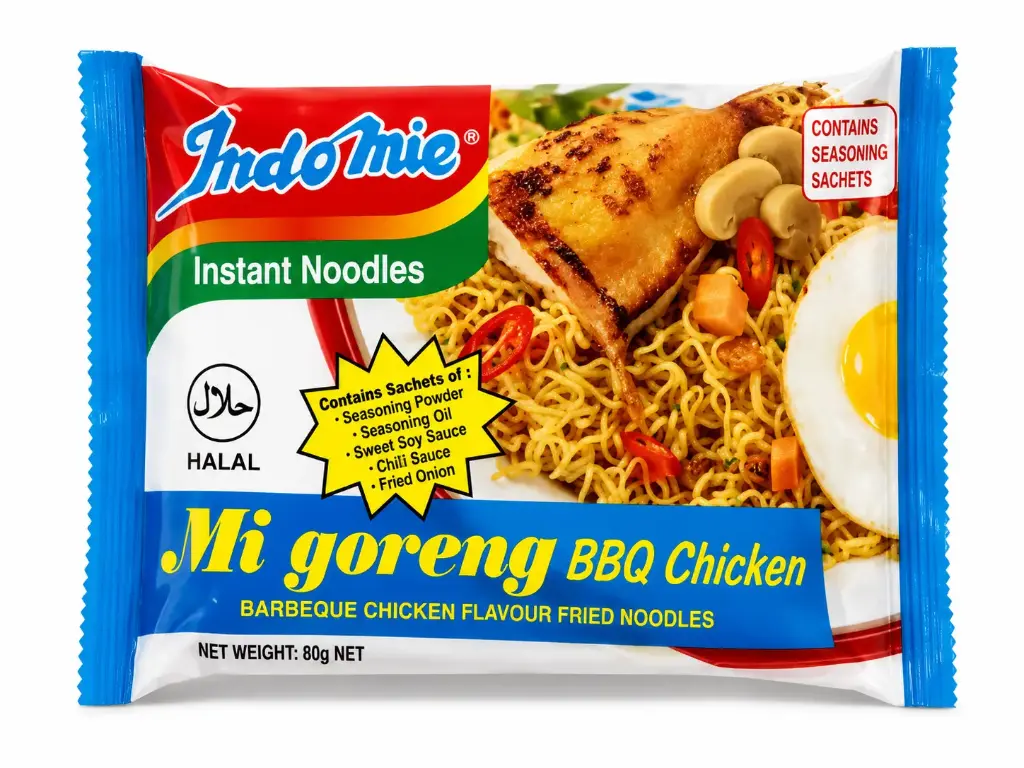 Indomie Chicken Bbq Noodles X 5 82g
