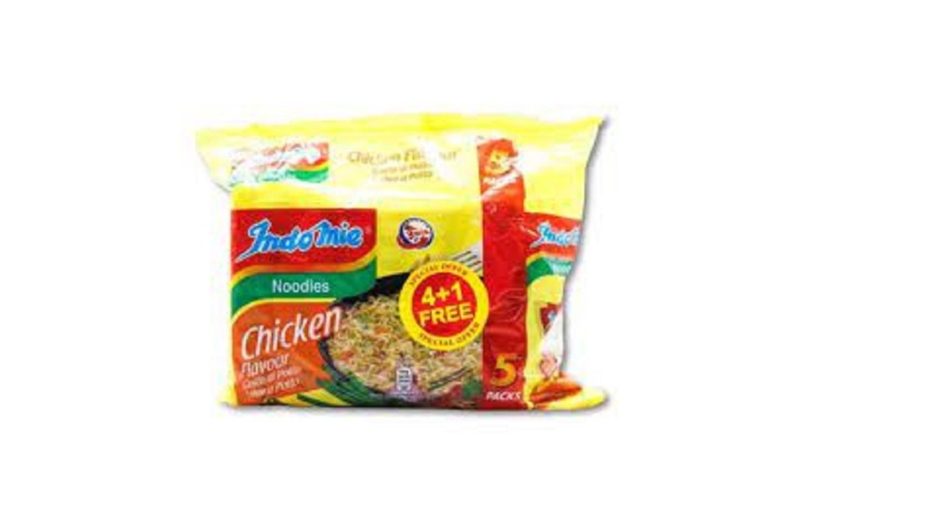 Indomie Chicken Noodles X 4 + 1 Free