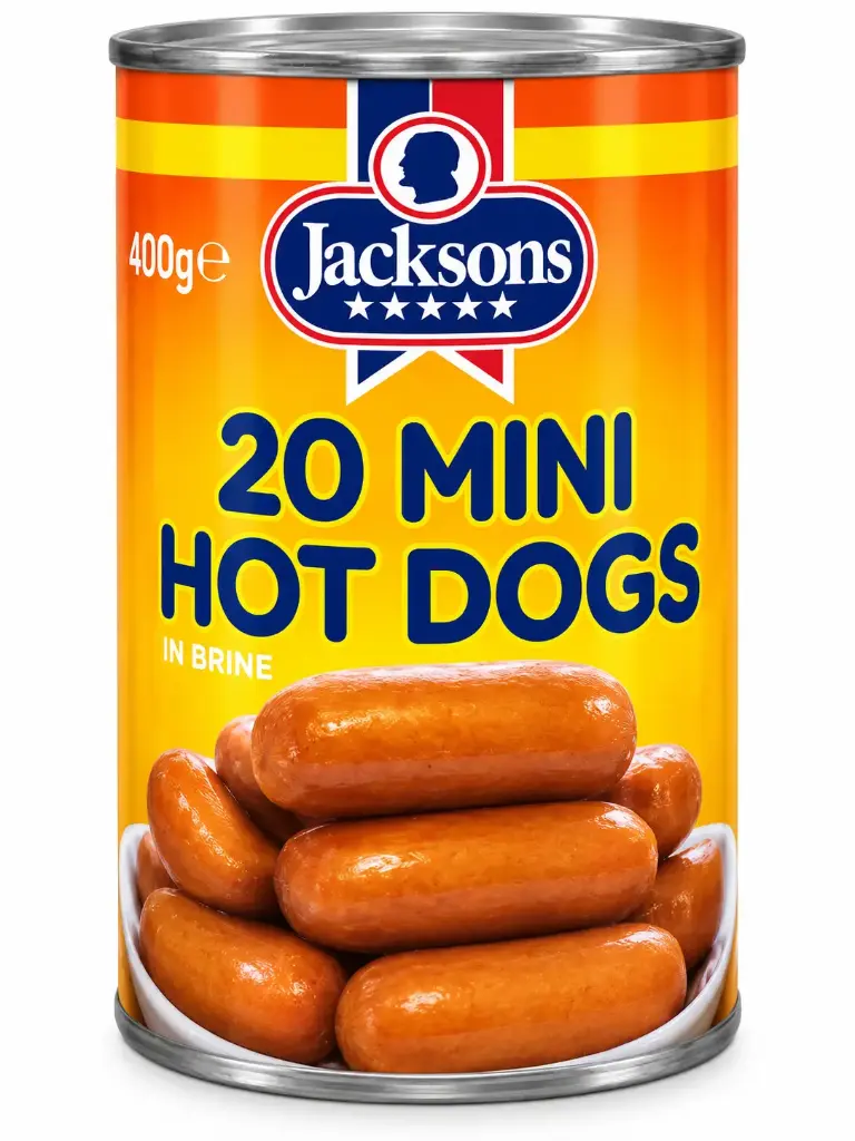 Jacksons 20 Mini Hot Dogs 400G