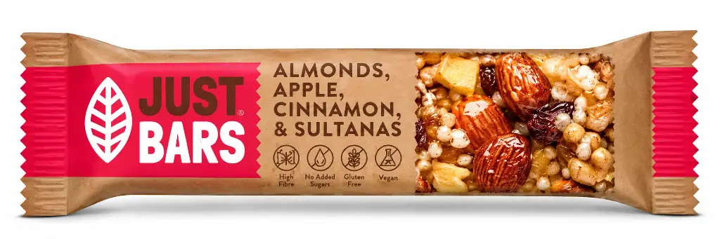 Just BarsJ Almonds Apple, Cinnamon & Sultanas 40G