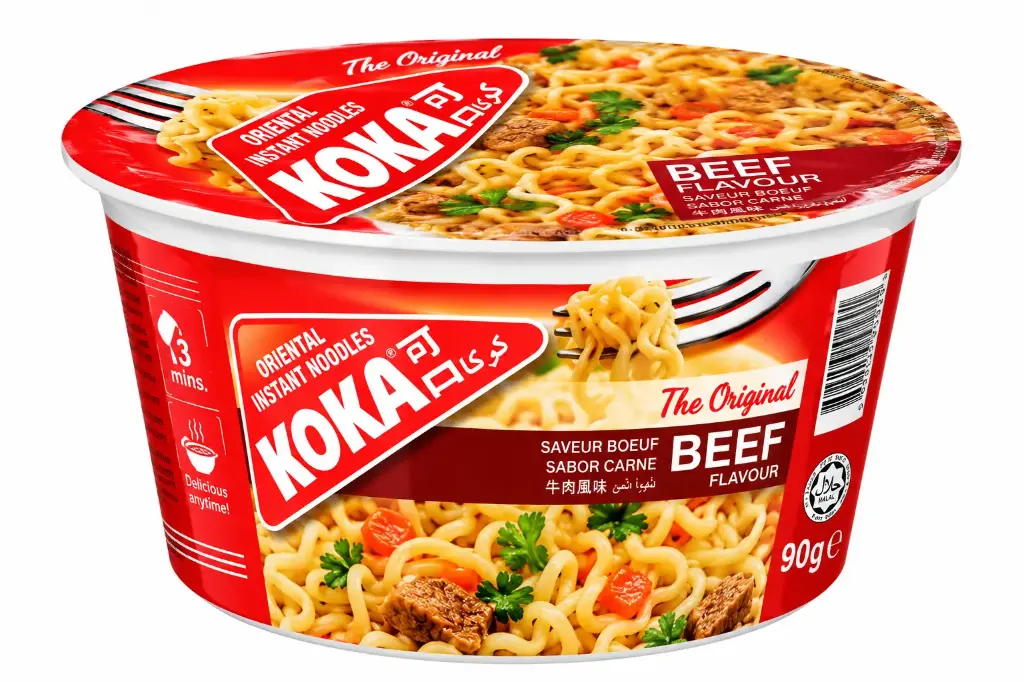 Koka Bowls Beef Noodles 90g