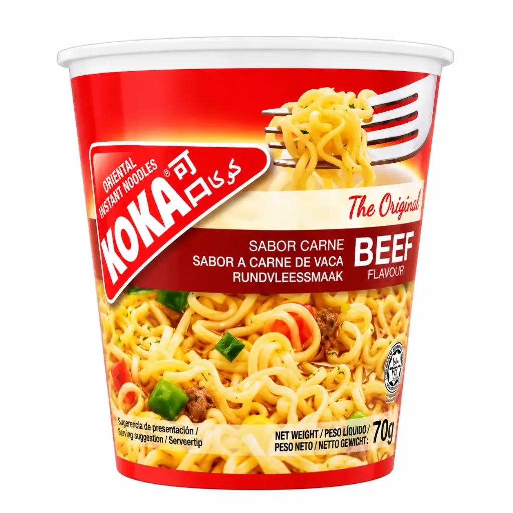 Koka Pots Beef Noodles 70g