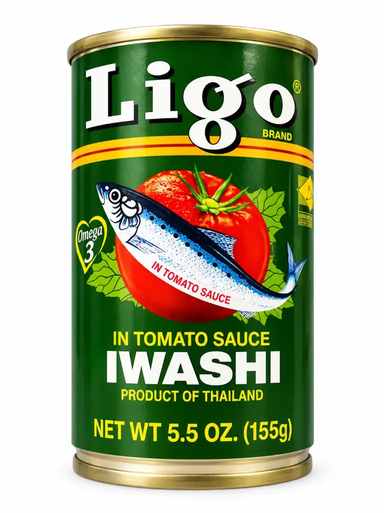 Ligo Sardines in Tomato Sauce 155g (Green)