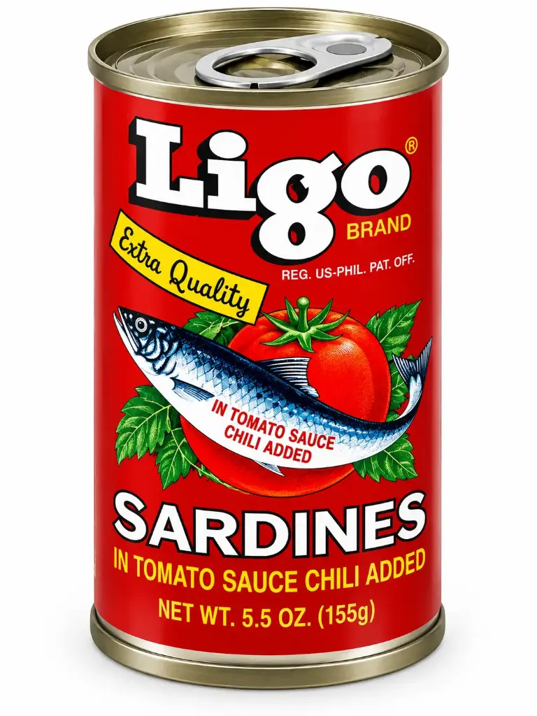 Ligo Sardines in Tomato Sauce with Chili 155g (Red)