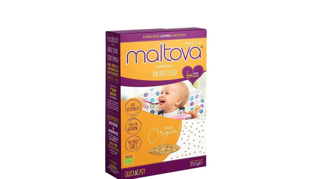 Maltova Organic Infant Food Thick Original, 250G