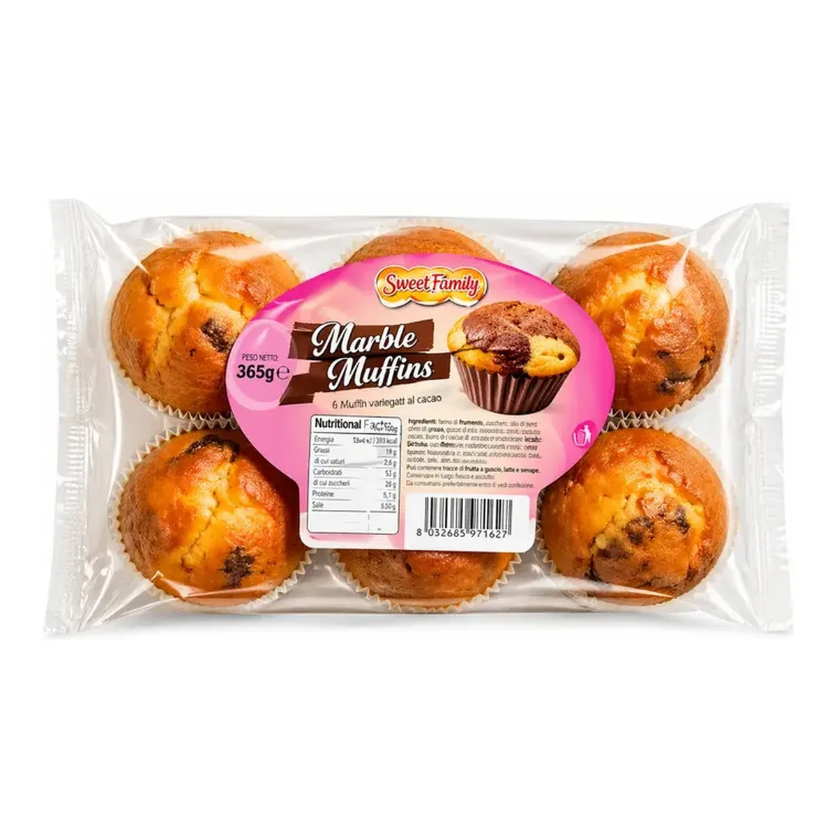 Sweet Tooth Muffinsx6 Marble 365g