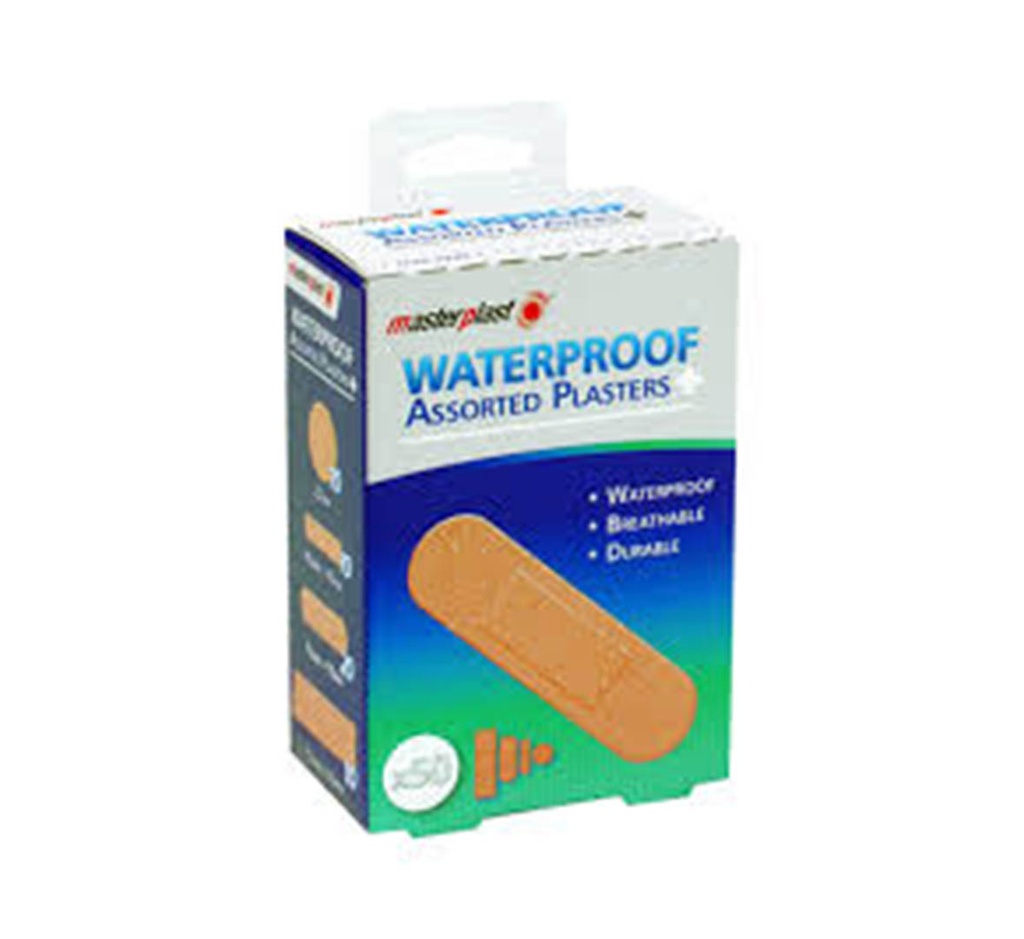 Masterplast Waterproof Plasters, 50 Pack