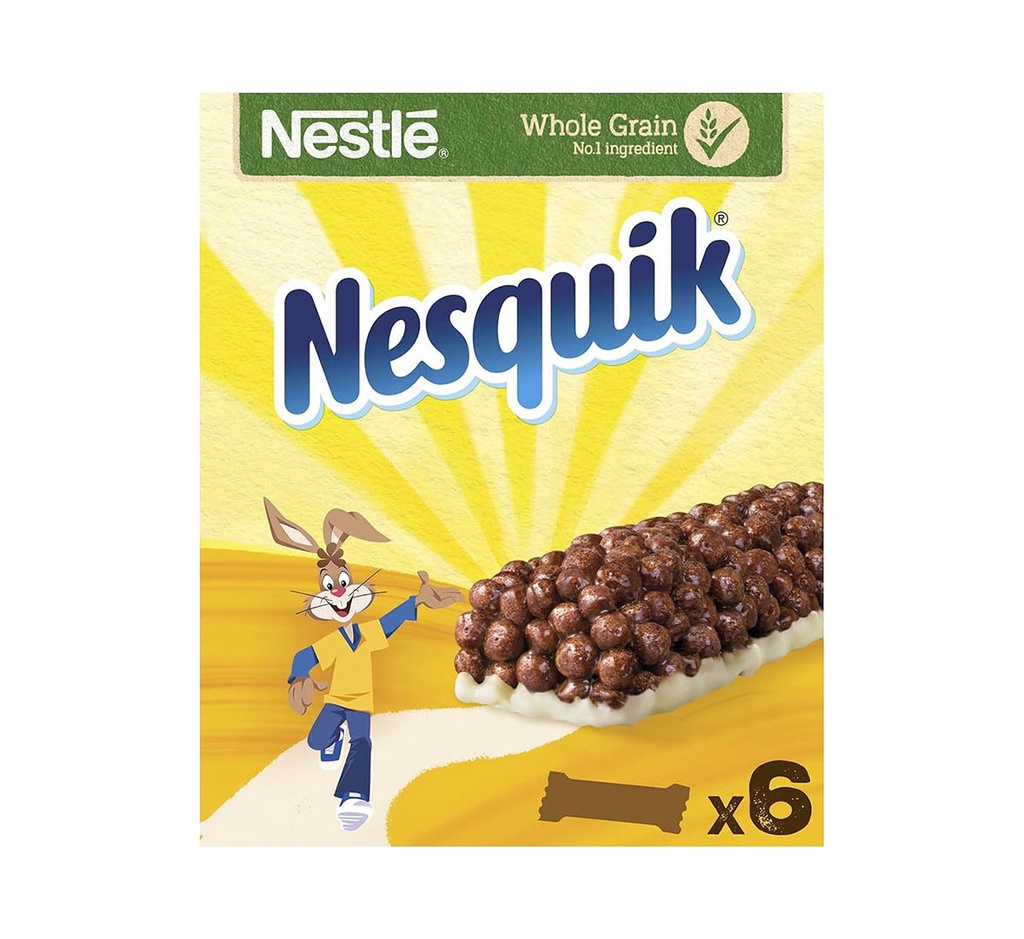Nesquik Breakfast Cereal Bars, 6 X 25G