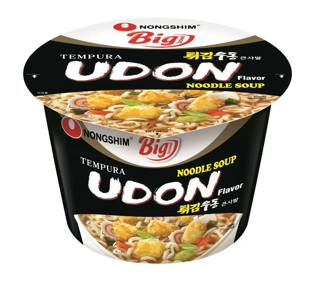Nongshim Bowl Noodles Spicy & Nongshim Tempura Udon