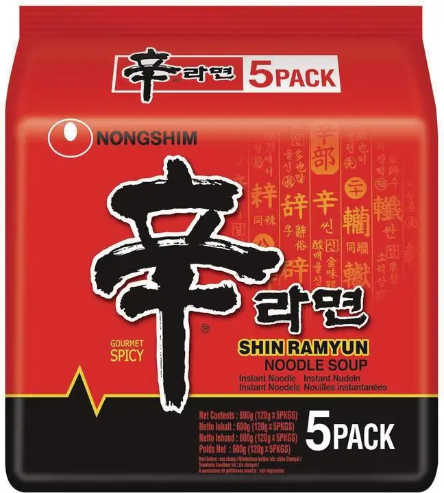 Nongshim Shin Ramyun 3+2, 600G