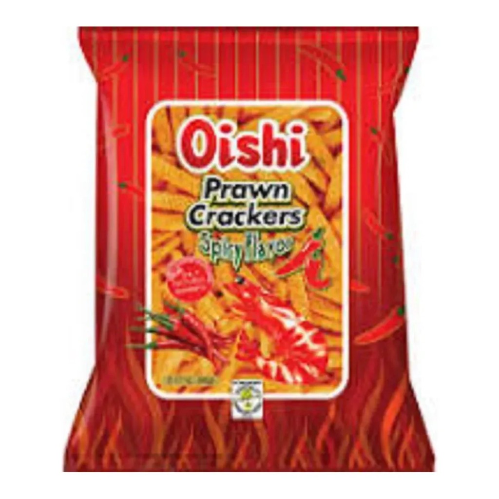 Oishi Prawn Crackers Spicy Flavour 90g
