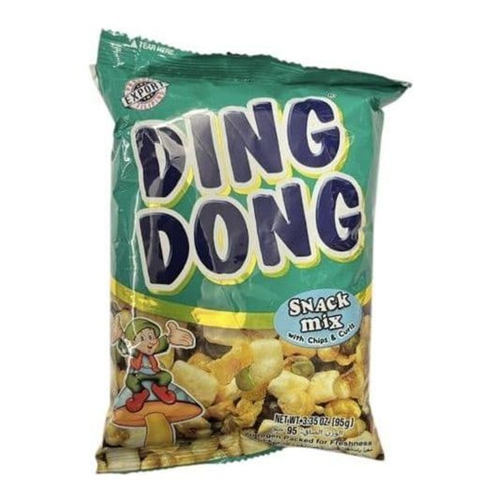 Ding Dong Snack Mix with Chips & Curls 95g (Green)