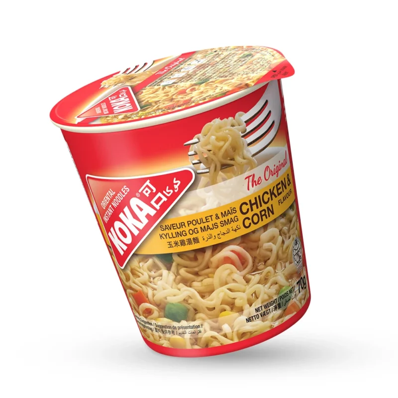 Koka Chicken & Corn Noodles Pots 70g