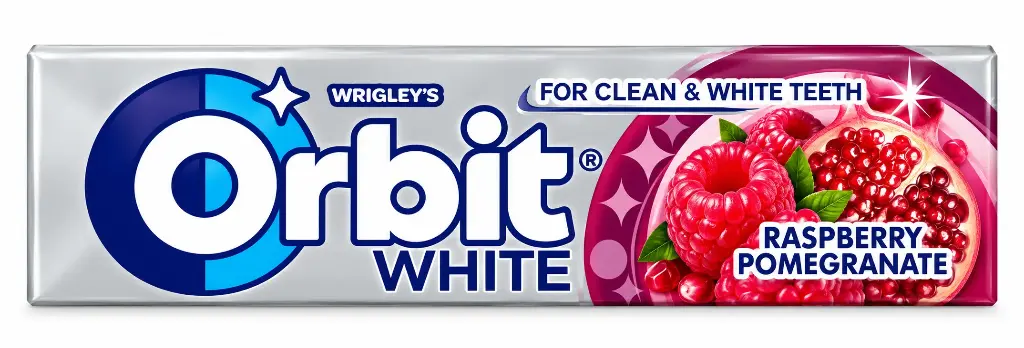 Orbit White Raspberry Pomegranate 14g