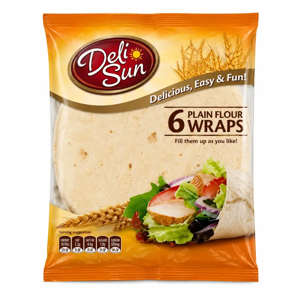 Plain Flour Tortilla Wraps