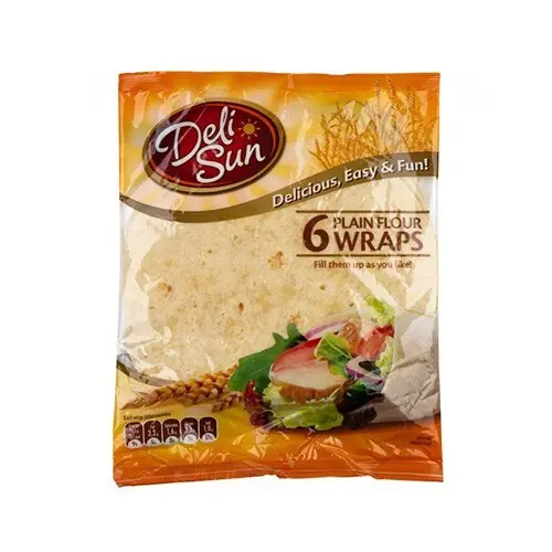 Deli Sun 1X6 Plain Flour Wraps 360g