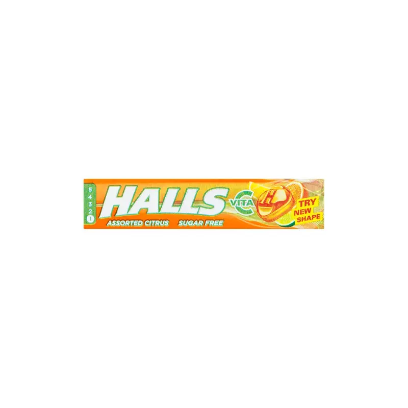 Halls Assorted Citrus Sf 32g