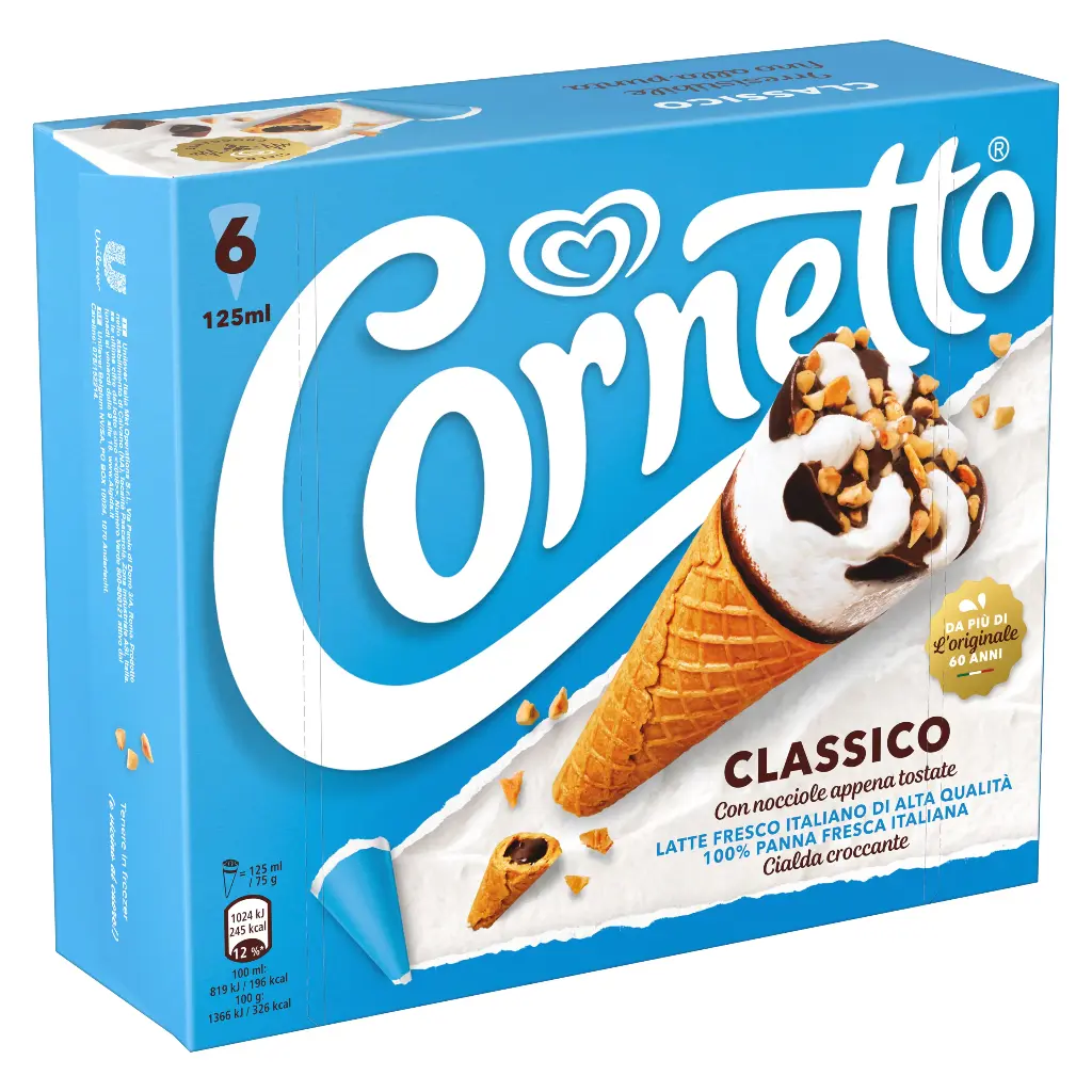 Algida Cornetto Classic Ice Cream 540ml