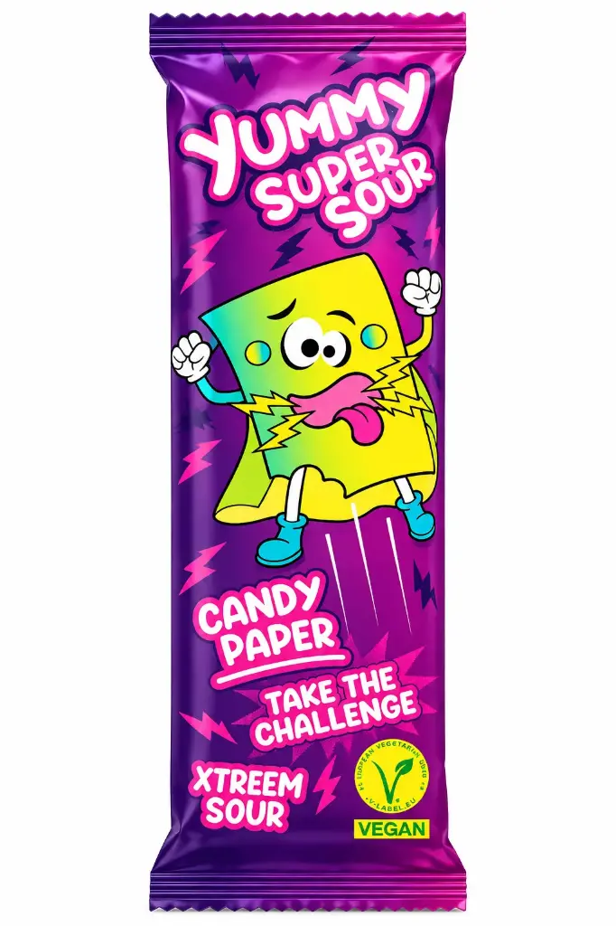 Yummy Super Sour Candy Paper