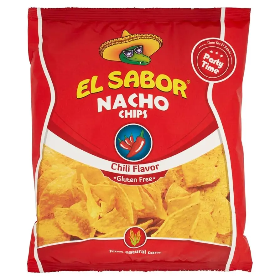 El Sabor Nacho Chips Chili 225G Promo 50C Off
