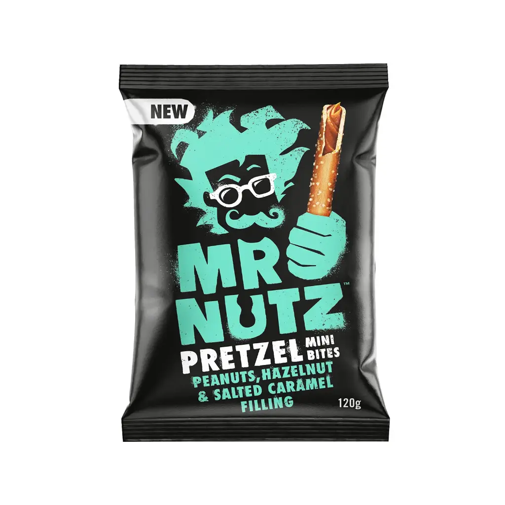 Mr. Nutz Pretzel Mini Bites Salted Sticks Peanuts 120g