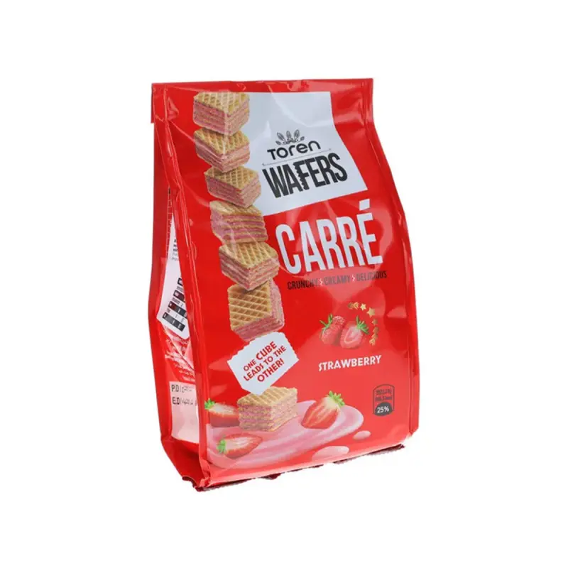 Carre Bag Strawberry Wafer Cubes 125g