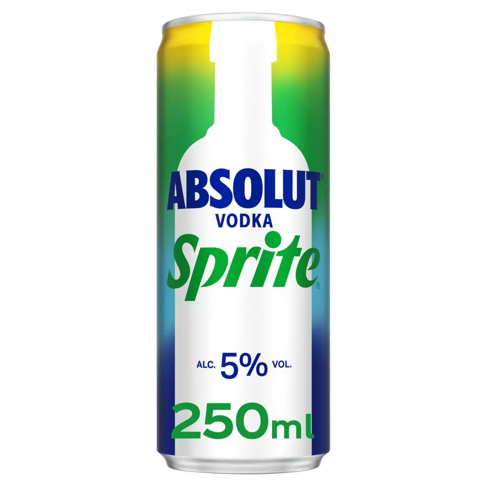 Absolut Vodka & Sprite 12 250ml