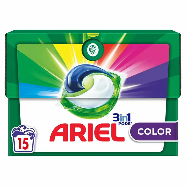 Ariel Pods 3in1 Color  x15 Washes Small