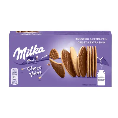 Milka Choco Thins Biscuits 151g